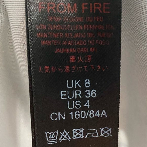 Topshop Womens Size 4 Black & Tan Velvet  Hoodie Mini Dress - Picture 5 of 6